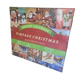 Vintage Christmas Jigsaw Puzzle Advent Calendar